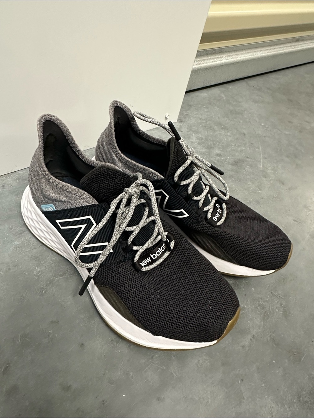 New Balance Fresh Foam Roav Black and Gray Men's Athletic Sneakers